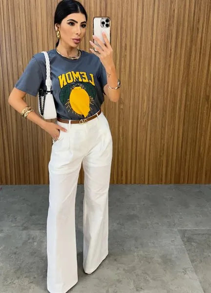 Max T-Shirt Lemon - Chumbo