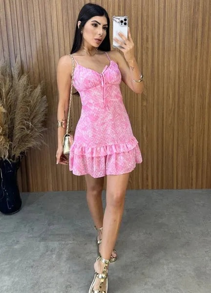 Vestido Alice Chiffon - Rosa