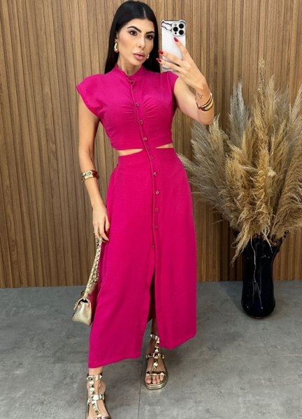 Vestido Duna Carol - Pink