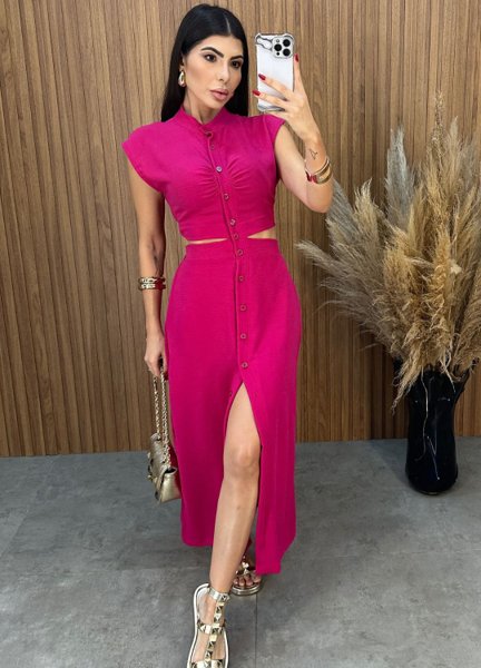 Vestido Duna Carol - Pink