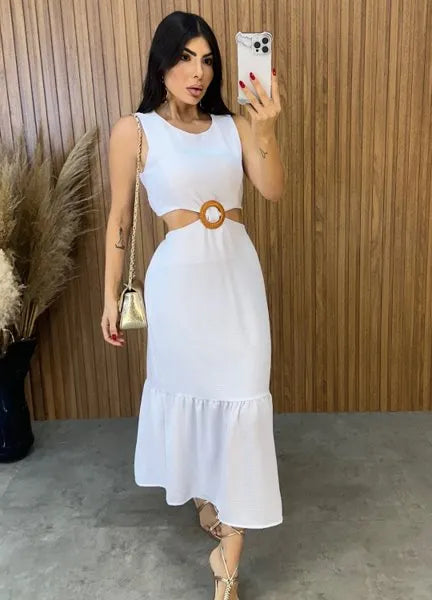Vestido Cancún Duna - Branco