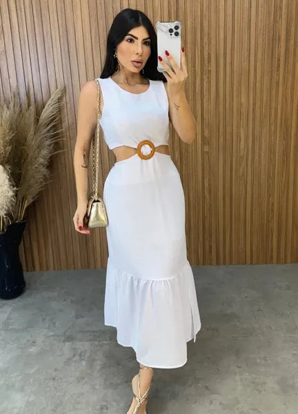 Vestido Cancún Duna - Branco
