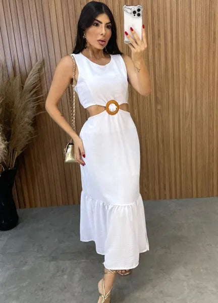 Vestido Cancún Duna - Branco