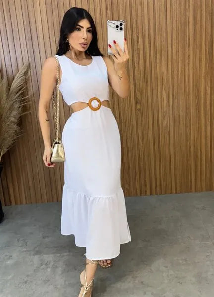 Vestido Cancún Duna - Branco