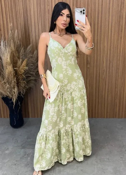 Vestido Débora Laise - Verde