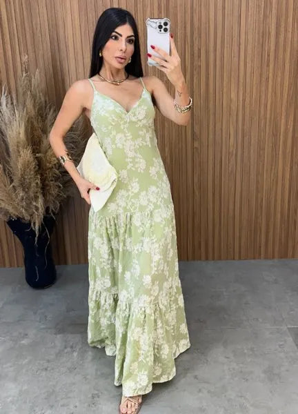 Vestido Débora Laise - Verde