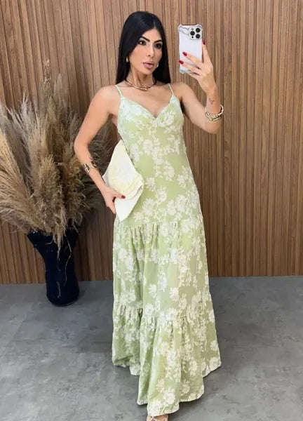 Vestido Débora Laise - Verde