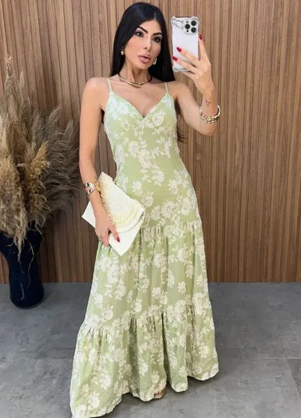 Vestido Débora Laise - Verde