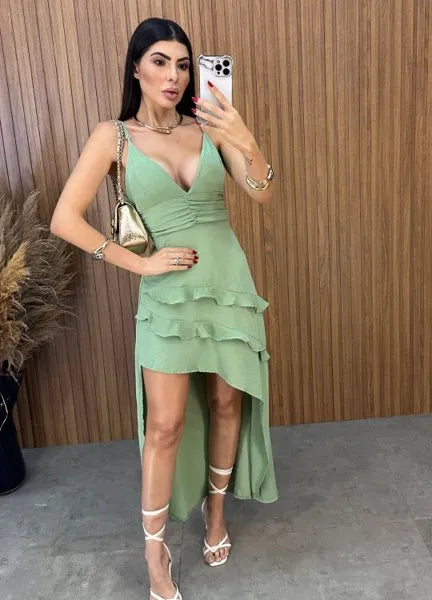 Vestido Charlotte Duna - Verde