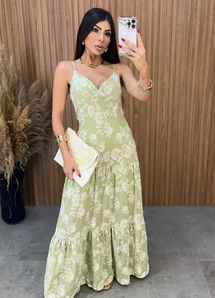 Vestido Débora Laise - Verde