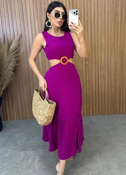 Vestido Cancún Duna - Fúcsia