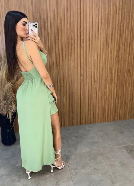 Vestido Charlotte Duna - Verde