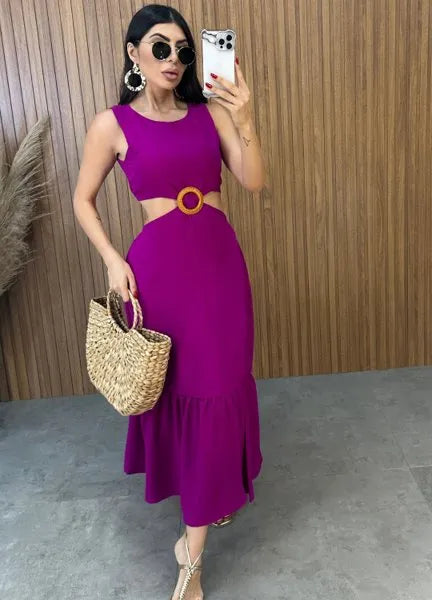 Vestido Cancún Duna - Fúcsia