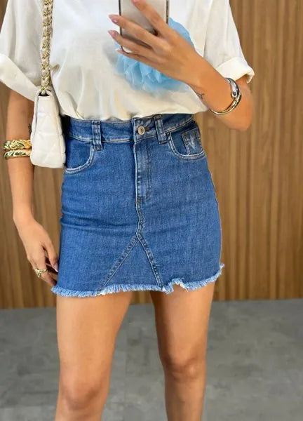 Max T-Shirt Eli Flower - Off/Azul