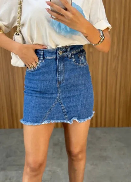 Max T-Shirt Eli Flower - Off/Azul