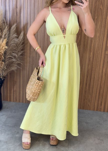 Vestido Emma - Amarelo