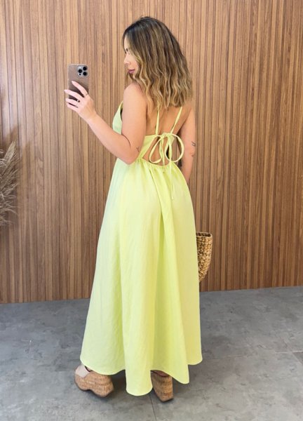 Vestido Emma - Amarelo