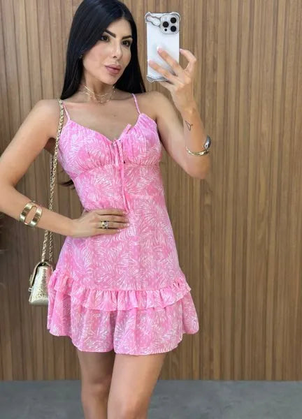 Vestido Alice Chiffon - Rosa