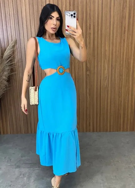 Vestido Cancún Duna - Azul