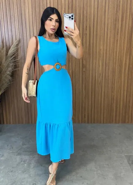Vestido Cancún Duna - Azul