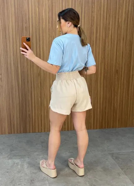 Short Julia Alfaiataria - Nude