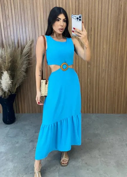Vestido Cancún Duna - Azul