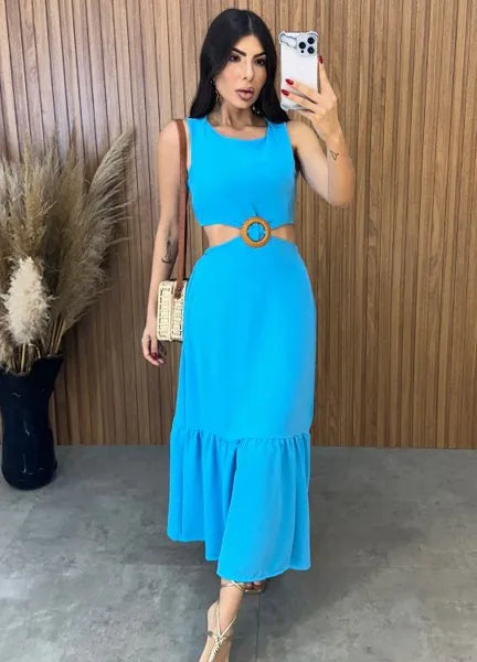 Vestido Cancún Duna - Azul