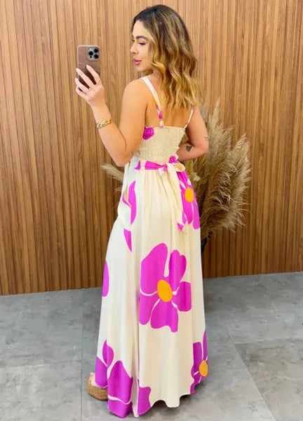 Vestido Karen Floral - Rosa