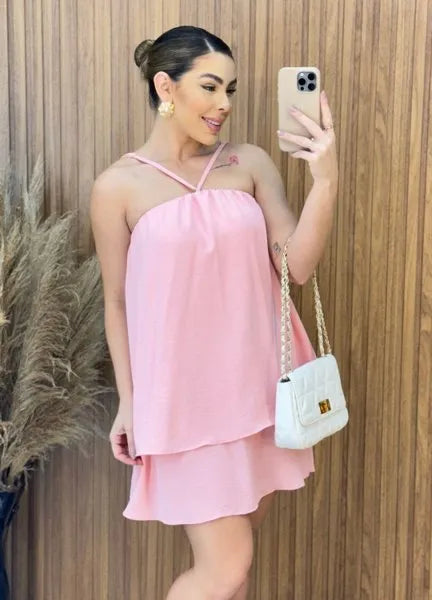 Vestido Isadora Duna - Rosa