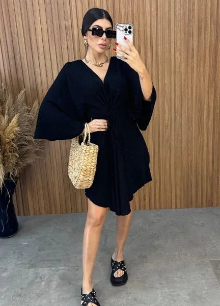 Vestido Bata - Preto