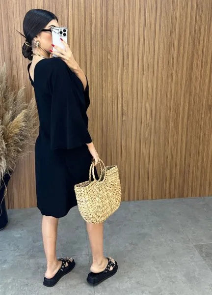 Vestido Bata - Preto