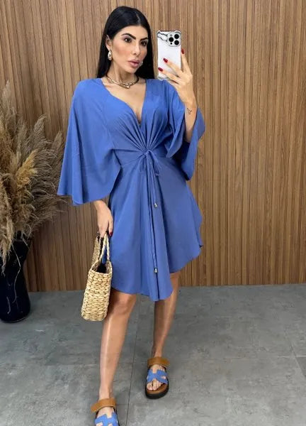 Vestido Bata - Azul
