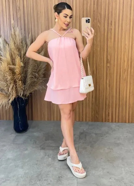 Vestido Isadora Duna - Rosa