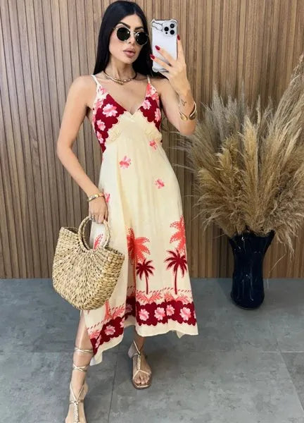 Vestido Alça Paraty - Vermelha