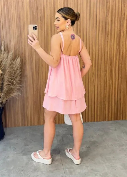 Vestido Isadora Duna - Rosa