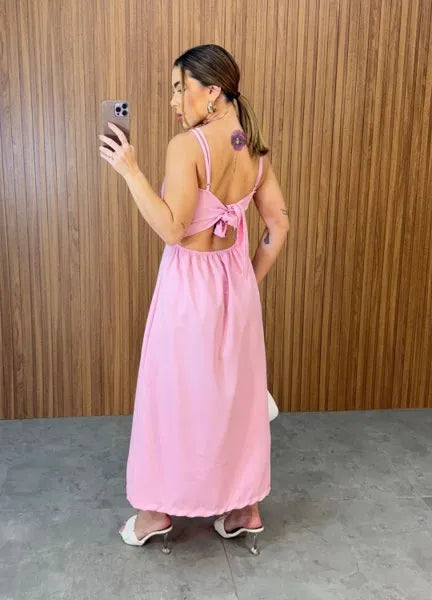 Vestido Búzios Flower - Rosa
