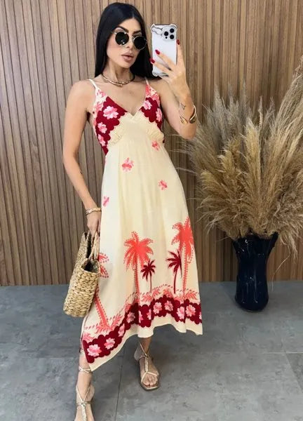 Vestido Alça Paraty - Vermelha