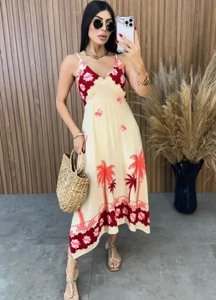 Vestido Alça Paraty - Vermelha