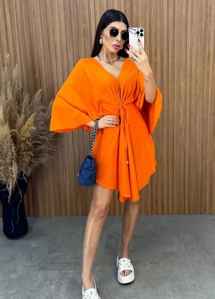 Vestido Bata - Laranja