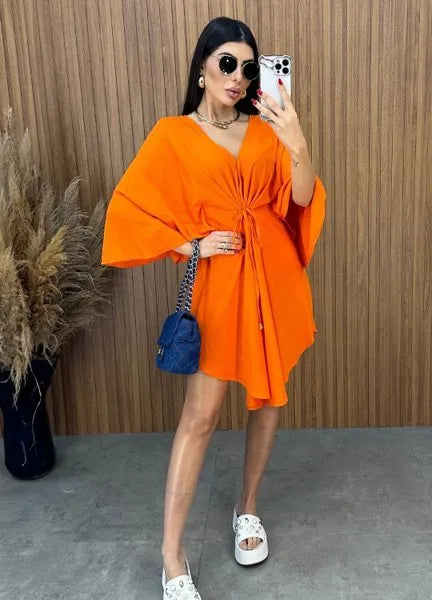 Vestido Bata - Laranja